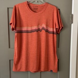 Patagonia Orange Wave Graphic Tee